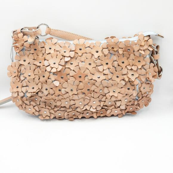 Francesco Basia Cottagecore Floral Leather Clutch Garden Party Resort - Picture 2 of 9